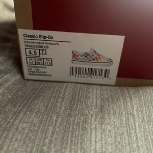 Vans kid shoes never been worn still in box